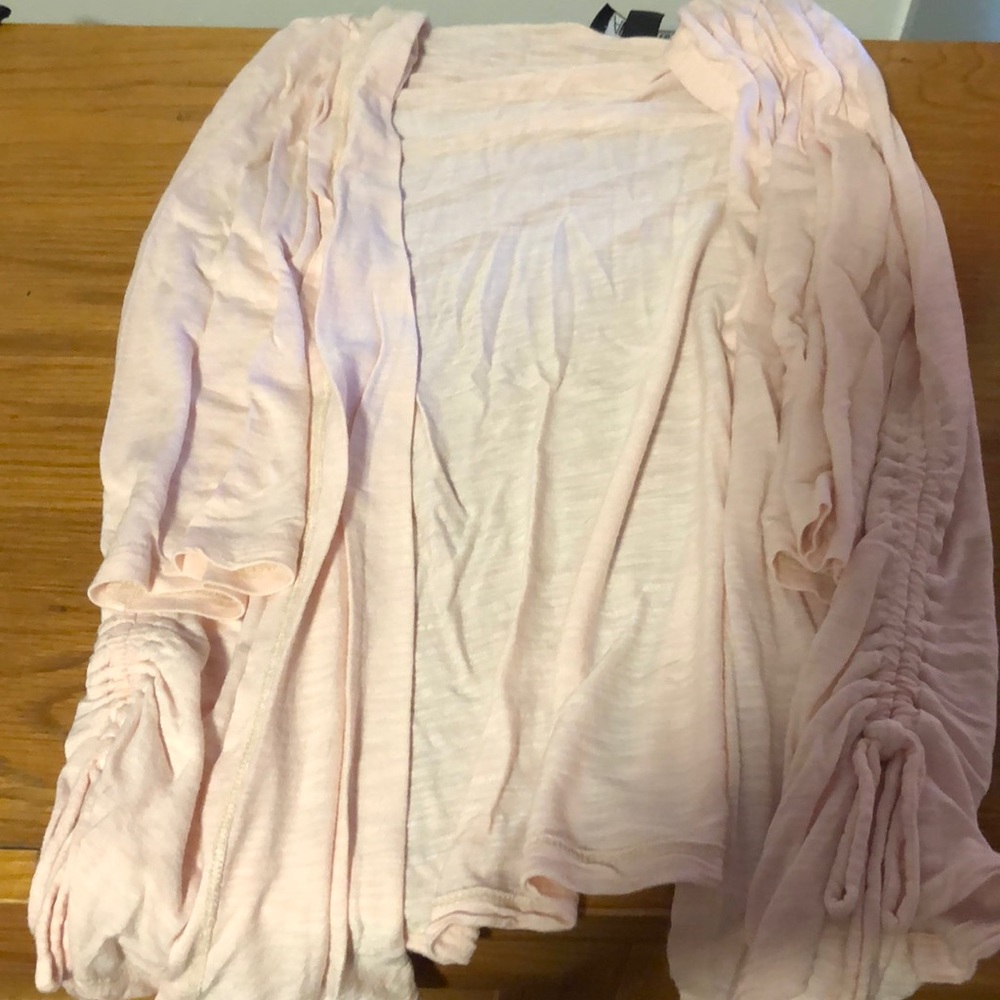 Pink cardigan light weight
